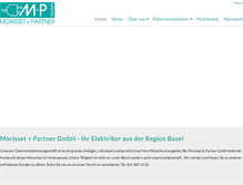 Tablet Screenshot of morisset-partner.ch